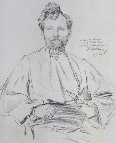 Alphonse Mucha - vlastní portrét