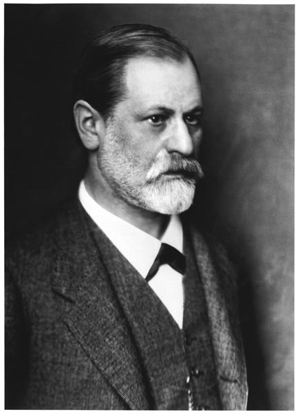 Portrait of Sigmund Freud (1856-1939) c.1900 (b/w photo)  od Austrian Photographer (20th century)