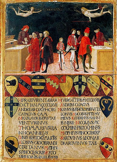The Council Finances in Times of War and of Peace, 1468 (for detail see 108196) od Benvenuto di Giovanni