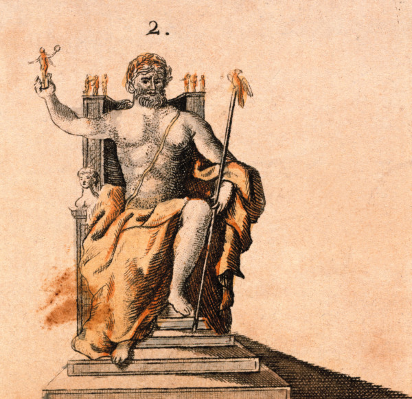 Olympia , Zeus by Phidias od Bertuch
