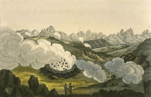 Sulphur mountain on Iceland, Bertuch 1813 od Bertuch