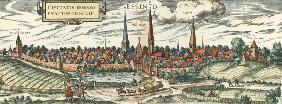 Essen, View 1581 , Braun a. Hogenberg
