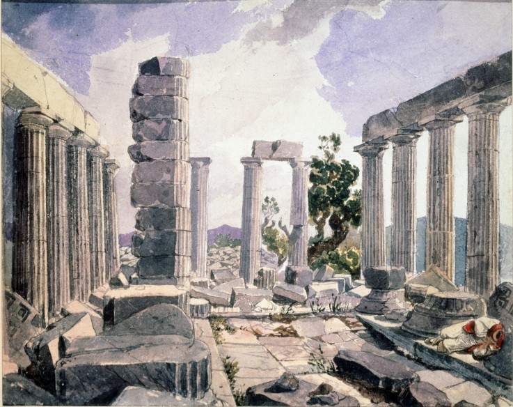 The temple of Apollo Epicurios at Phigalia od Brüllow