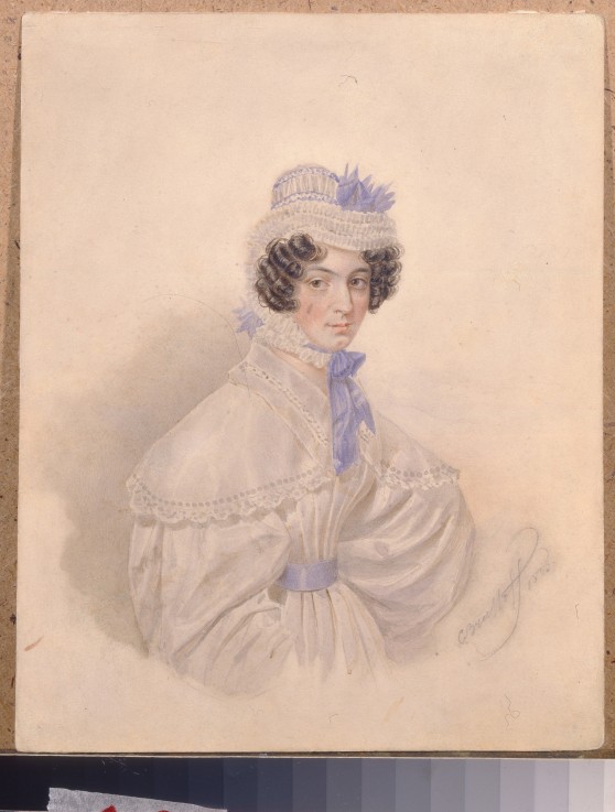 Portrait of Anna Borisovna Bakunina (1802-1835) od Brüllow