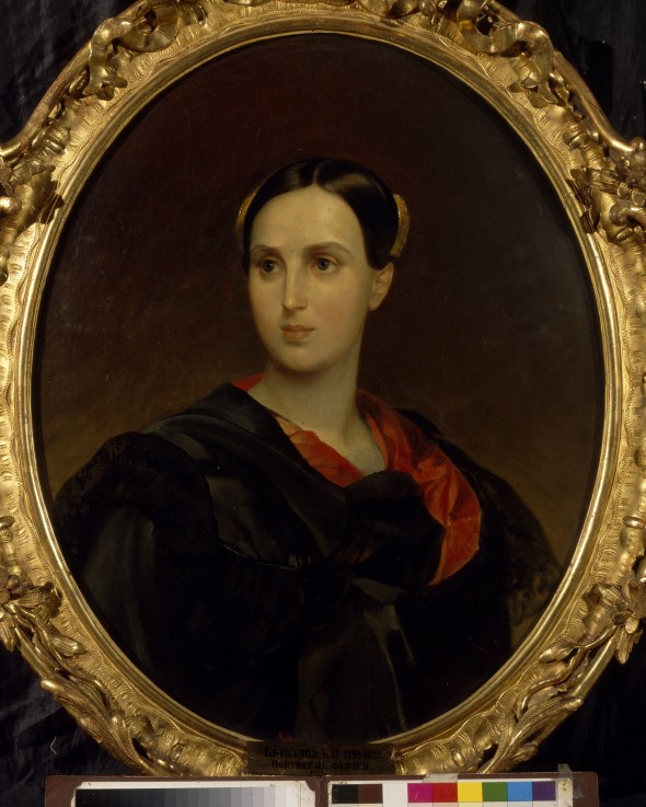 Portrait of Countess Olga Pavlovna Fersen (Stroganova) (1808-1837) od Brüllow