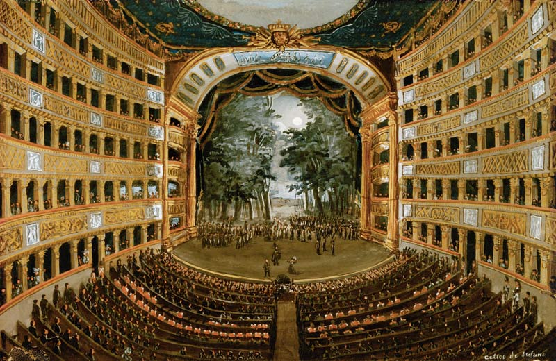 Naples, Teatro di San Carlo , Cetteo od Cetteo