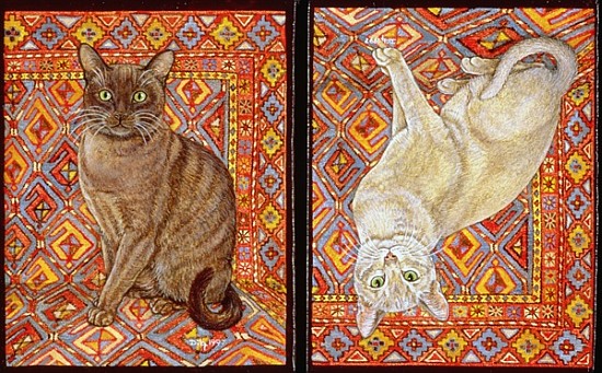 Burmese Carpet-Patch, 1997 (acrylic on panel)  od Ditz 