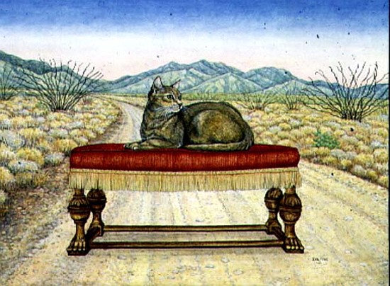 Lounging around at Elkhorn, 1996 (acrylic on panel)  od Ditz 
