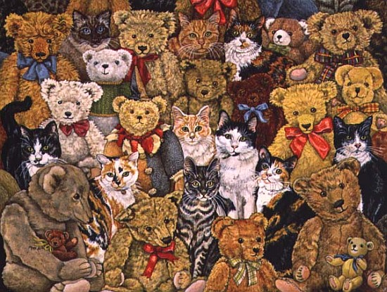 Tedcats, 1997 (acrylic on panel)  od Ditz 
