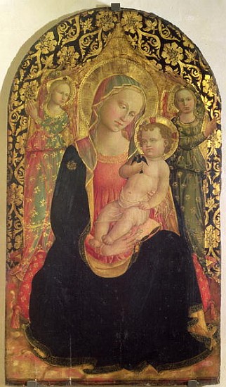 Madonna of Humility with two angels od Domenico di Michelino