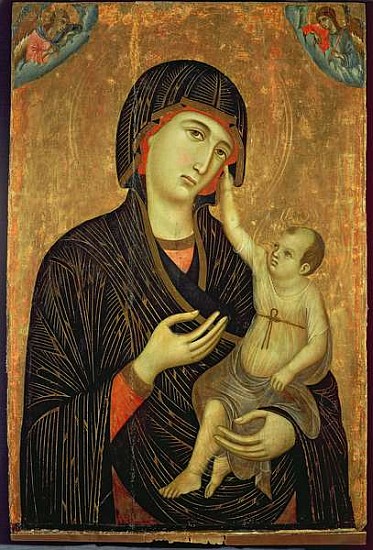 Crevole Madonna, c.1284 (The Virgin and Child with Angels) od Duccio di Buoninsegna