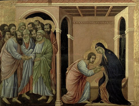 Maesta: The Virgin Says Farewell to St. John, 1308-11 od Duccio di Buoninsegna