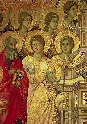 Maesta: Saints, (detail), 1308-11