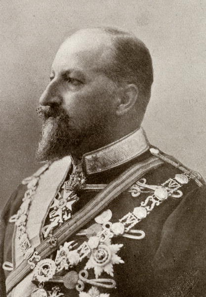 Ferdinand I, Tsar of Bulgaria, from ''The Year 1912'', published London, 1913 (b/w photo)  od English Photographer