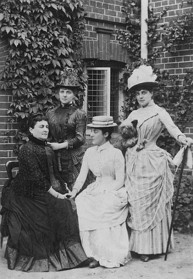 Jennie Jerome, later Lady Randolph Churchill, with her mother and sisters od English Photographer