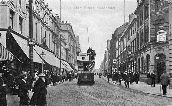 Oldham Street, Manchester, c.1910 od English Photographer