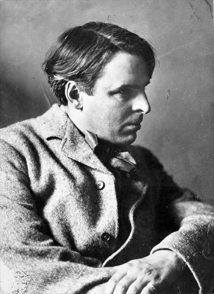 Portrait of W.B. Yeats (b/w photo)  od English Photographer