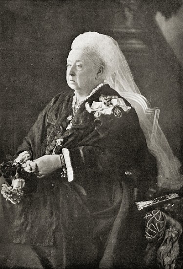 Queen Victoria (1819-1901) c.1899 (black and white photograph) od English Photographer