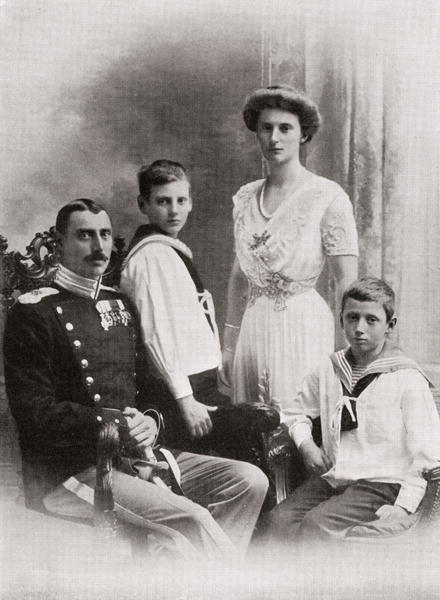 The Danish Royal Family, from ''The Year 1912'', published London, 1913 (b/w photo)  od English Photographer