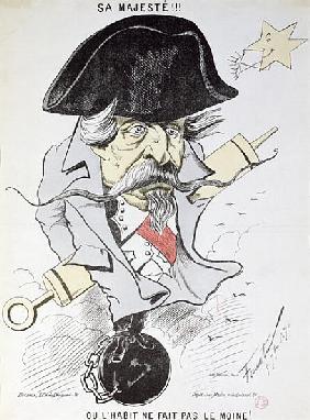 Sa Majeste!!! Ou l''habit ne fait pas le moine!'', caricature of Louis-Napoleon Bonaparte (1808-73) 