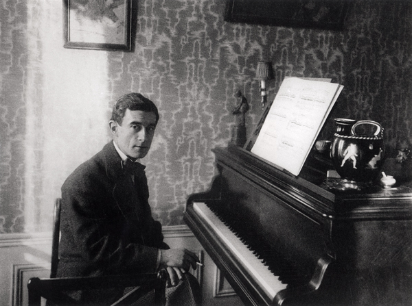 Maurice Ravel (1875-1937) (b/w photo)  od French Photographer