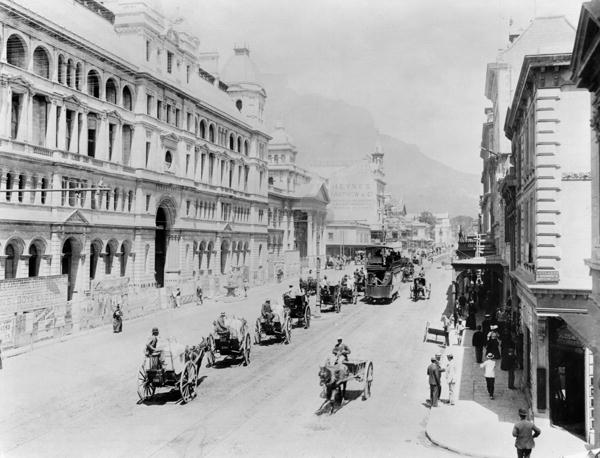 Cape Town: New Adderley Street, c.1914 ( b/w photo)  od French Photographer