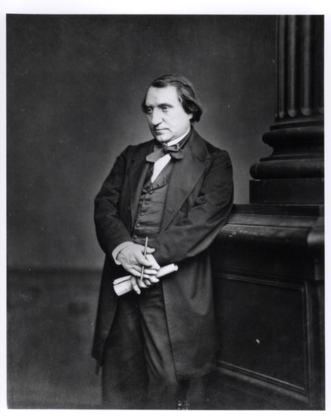 Portrait of Ernest Renan (1823-92) 1865 (b/w photo)  od French Photographer