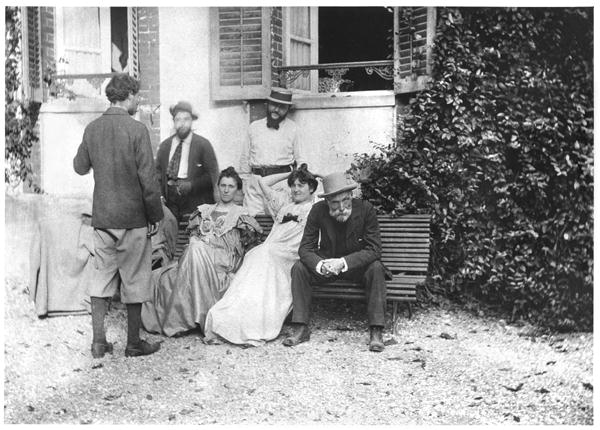 The day after the funeral of Stephane Mallarme (1842-98) September 1898 (b/w photo)  od French Photographer