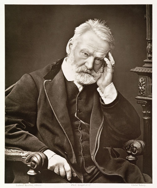 Victor Hugo (1802-85), from ''Galerie Contemporaine'', c.1874-78 (b/w photo)  od French Photographer