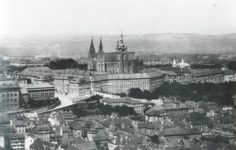 View of Prague, late 19th century (b/w photo)  od French Photographer