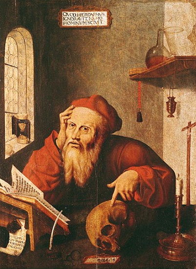St. Jerome, after a painting Quentin Massys or Metsys (1466-1530) od Gautard de Pezenas