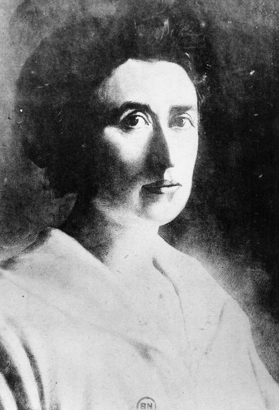 Rosa Luxemburg (1871-1919) (oil on canvas) (b/w photo)  od German Photographer