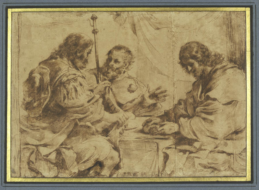 Christ in Emmaus od Guercino (Giovanni Francesco Barbieri)