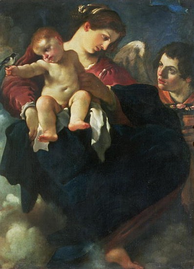 Madonna and Child with a Swallow (Madonna della Rondinella) od Guercino (Giovanni Francesco Barbieri)