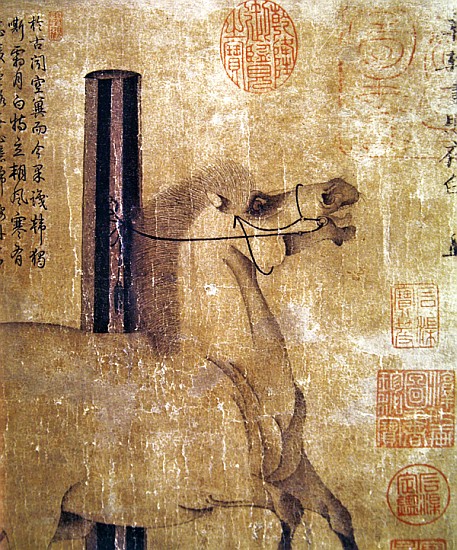 Night-Shining White, Tang dynasty (618-907) c.750 (ink on paper) od Han Gan