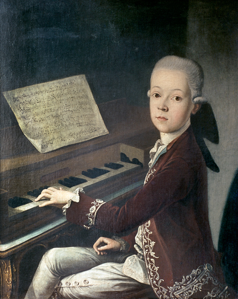 Presumed Portr.of Mozart , Helbling od Helbling