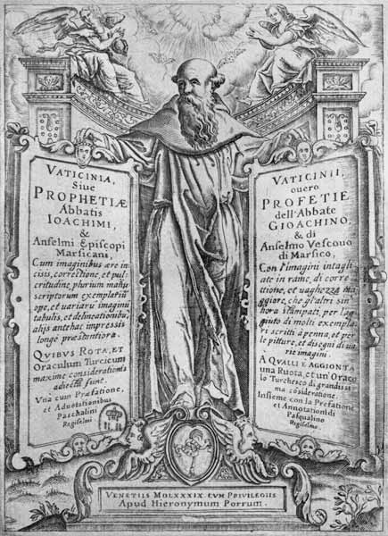 Joachim of Flora, illustration from ''Vaticinia Sive Prophetiae Abbatis Ioachimi'' od Italian School