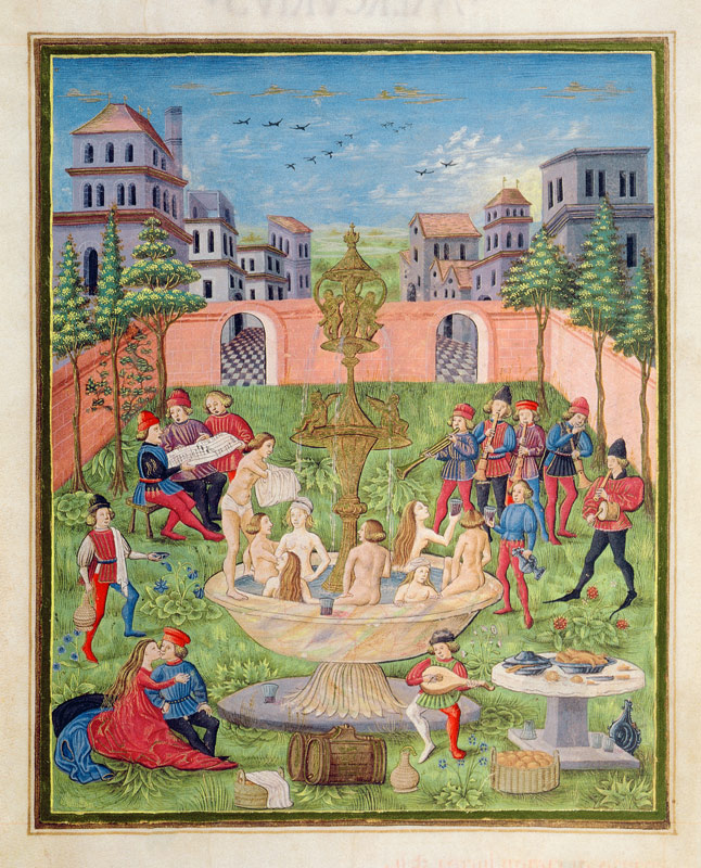 Ms. ''De Sphaera'' fol.11r The Fountain of Youth od Italian School