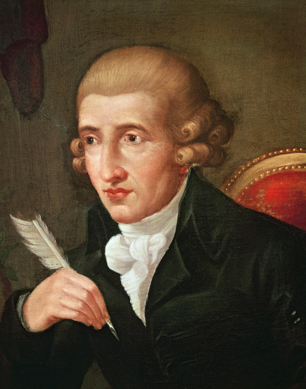 Portrait of Joseph Haydn od Italian School