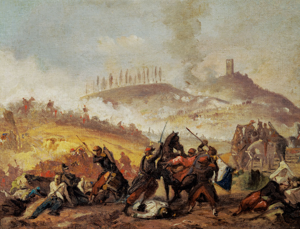 The Battle of Solferino od Italian School