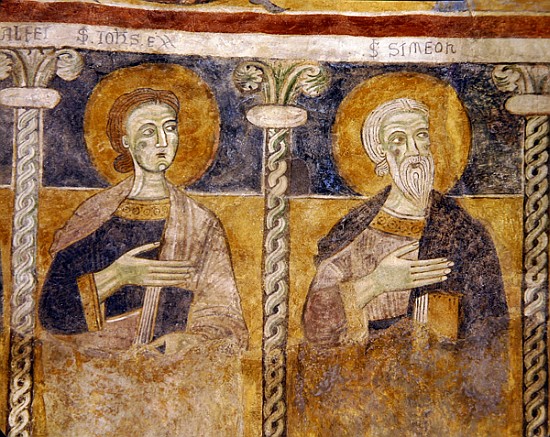 Detail of St. John the Evangelist and St. Simon od Italian School