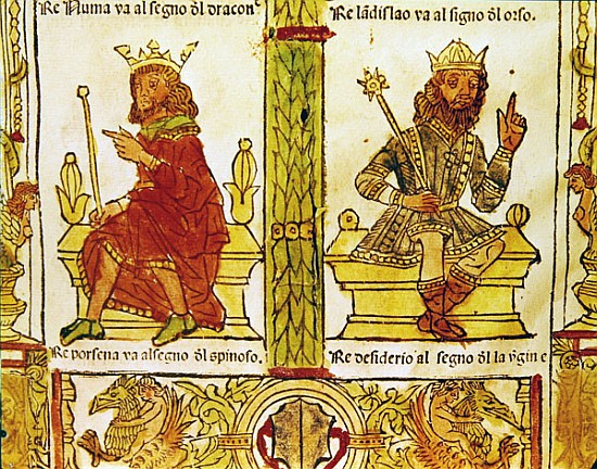 King Porsenna and King Desiderius, from ''The Book of Fate'' by Lorenzo Spirito Gualtieri od Italian School