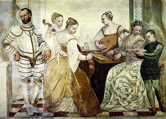 The Concert, 1570 (detail) od Italian School