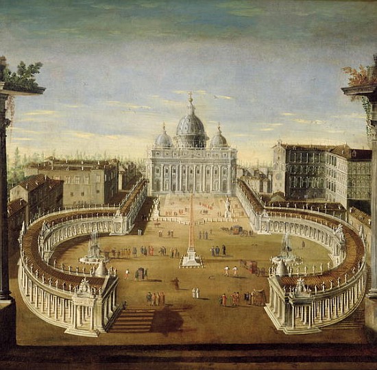 View of St. Peter''s, Rome od Italian School