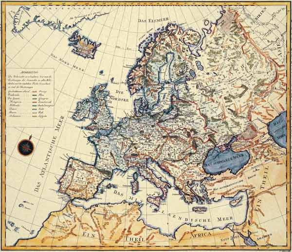 New map of Europe od Jakob