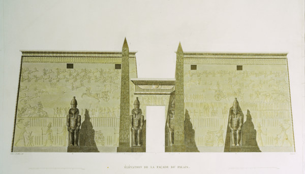 Luxor , Great Pylon od Jollois