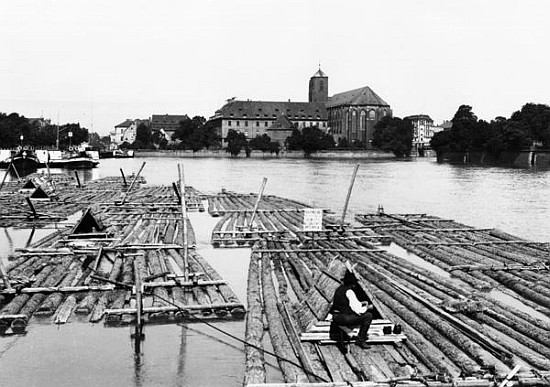 The Oder at Breslau (modern day Wroclaw) Poland, c.1910 od Jousset