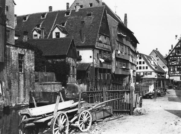 View of the Old Quarter, Ulm, c.1910 (b/w photo)  od Jousset