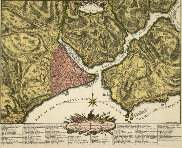 Constantinople , Map od Lempereur