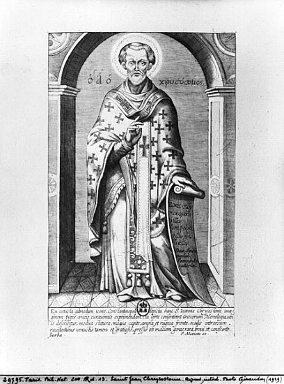 Saint John Chrysostome, 17th century od Mariette P.